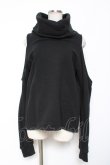 画像1: Na+H / ハイネックオープンショルダートップス  ブラック Y-26-01-09-067-PU-TO-SZ-ZY (1)