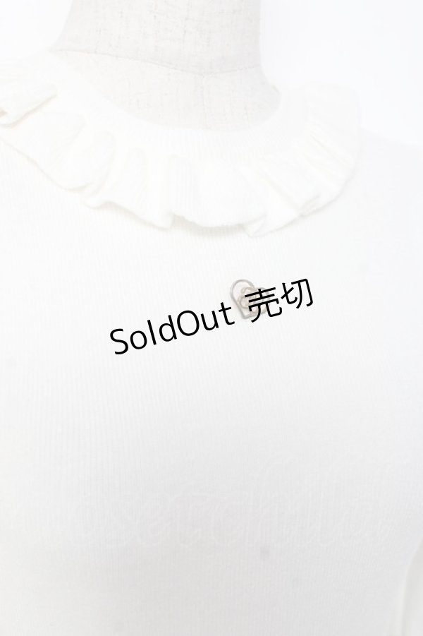 画像4: evelyn / 袖リボンリブニット  白 Y-26-01-09-071-LO-TO-SZ-ZY (4)