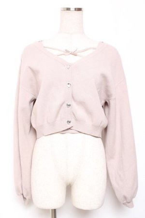 画像: evelyn / クロスリボンカーデセット F モーブピンク Y-26-01-09-072-LO-TO-SZ-ZY