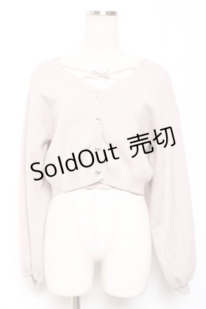 画像: evelyn / クロスリボンカーデセット F モーブピンク Y-26-01-09-072-LO-TO-SZ-ZY