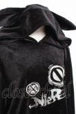 画像2: NieR Clothing / うさ耳フード付ロングパーカーワンピース  黒 Y-26-01-09-075-PU-OP-SZ-ZY (2)