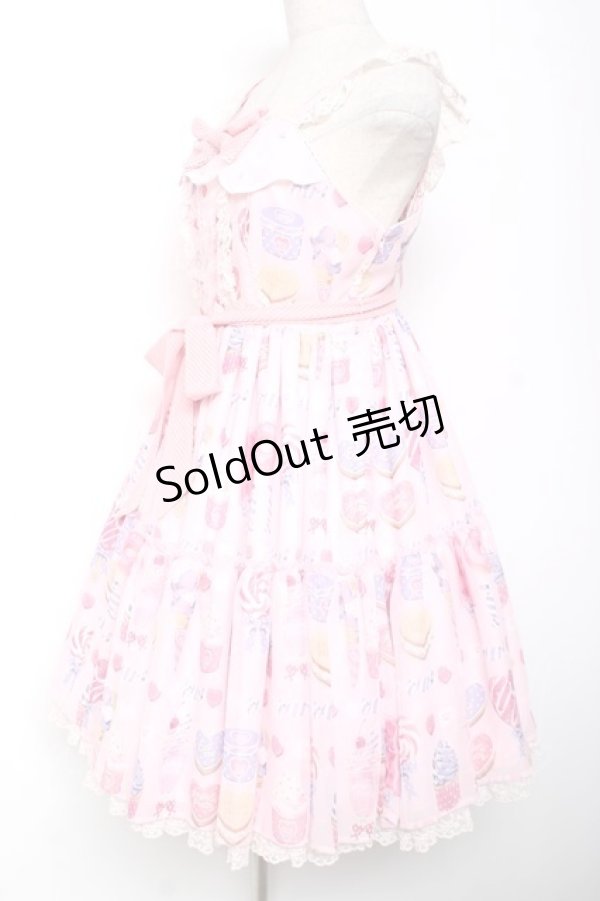 画像2: Angelic Pretty / Sugar Candy Shopジャンパースカート  ピンク Y-26-01-09-077-AP-OP-SZ-ZY (2)