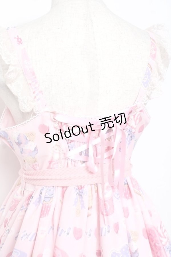 画像4: Angelic Pretty / Sugar Candy Shopジャンパースカート  ピンク Y-26-01-09-077-AP-OP-SZ-ZY (4)