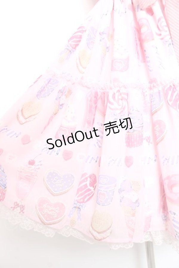 画像6: Angelic Pretty / Sugar Candy Shopジャンパースカート  ピンク Y-26-01-09-077-AP-OP-SZ-ZY (6)