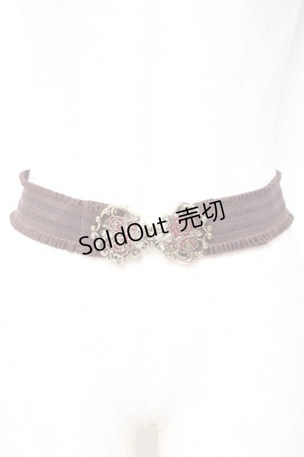 画像1: axes femme / ローズゴムベルト  茶 Y-26-01-09-010-AX-ZA-SZ-ZY (1)