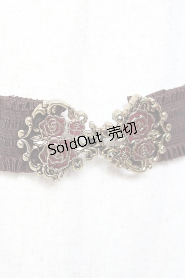 画像2: axes femme / ローズゴムベルト  茶 Y-26-01-09-010-AX-ZA-SZ-ZY (2)