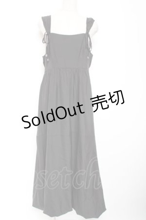 画像: axes femme / バルーンジャンパースカート F 黒 Y-26-01-09-085-AX-OP-SZ-ZY