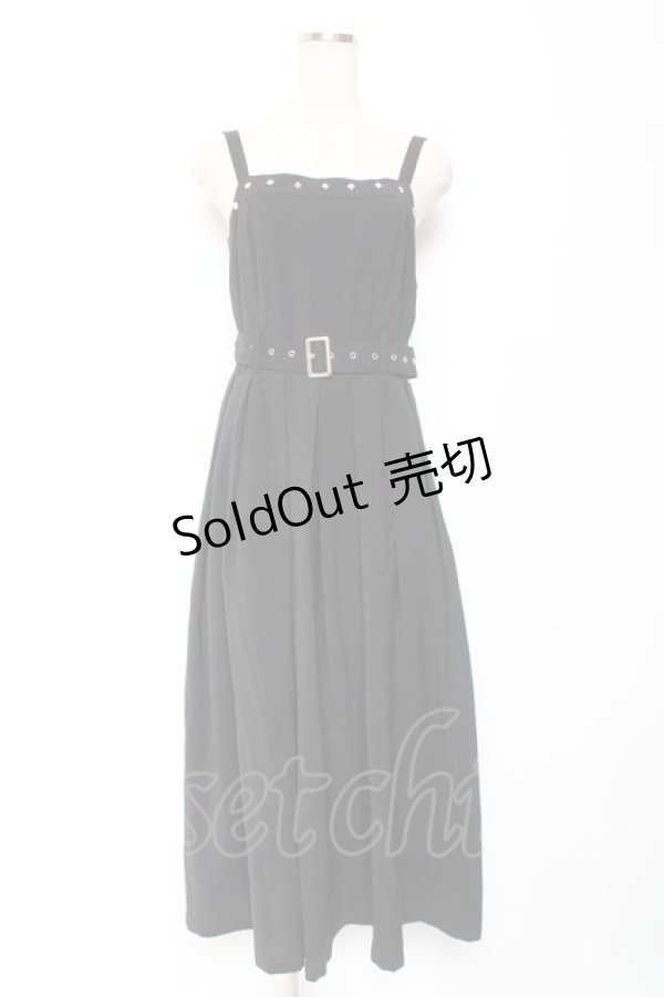 画像1: axes femme / スタッズジャンスカ F 黒 Y-26-01-09-086-AX-OP-SZ-ZS (1)