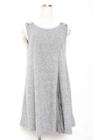 画像: axes femme / バックリボンチュニック M グレー Y-26-01-09-089-AX-OP-SZ-ZY