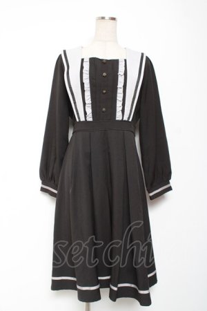 画像: axes femme POETIQUE / クラシックセーラーワンピース M 黒 Y-26-01-09-099-AX-OP-SZ-ZY