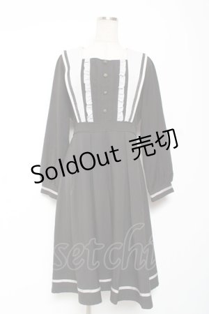 画像: axes femme POETIQUE / クラシックセーラーワンピース M 黒 Y-26-01-09-099-AX-OP-SZ-ZI