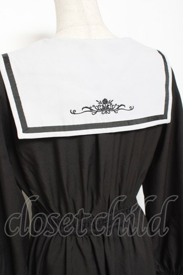 画像3: axes femme POETIQUE / クラシックセーラーワンピース M 黒 Y-26-01-09-099-AX-OP-SZ-ZY (3)