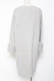画像2: axes femme / ファー袖ロングニットカーデ M グレー Y-26-01-09-100-AX-TO-AS-ZY (2)