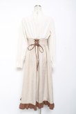 画像2: axes femme / ハイウエストドッキングワンピース F ベージュ Y-26-01-09-104-AX-OP-SZ-ZY (2)