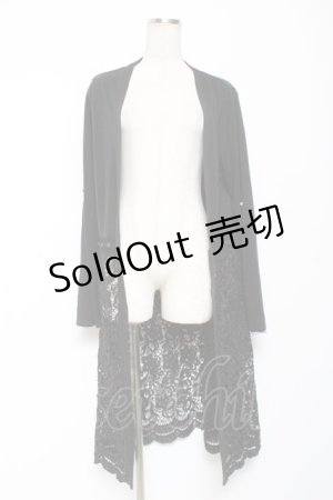 画像: axes femme / レース切替UVカットカーデ M 黒 Y-26-01-09-109-AX-TO-SZ-ZI