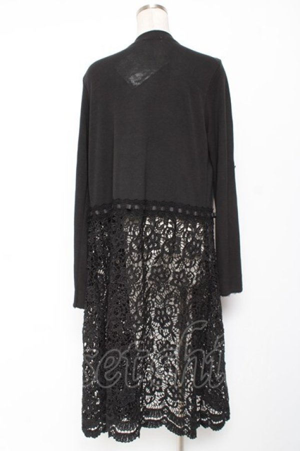 画像2: axes femme / レース切替UVカットカーデ M 黒 Y-26-01-09-109-AX-TO-SZ-ZY (2)