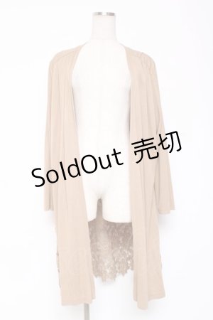 画像: axes femme / バックレースＵＶカットカーデ F キャメル Y-26-01-09-111-AX-TO-SZ-ZI