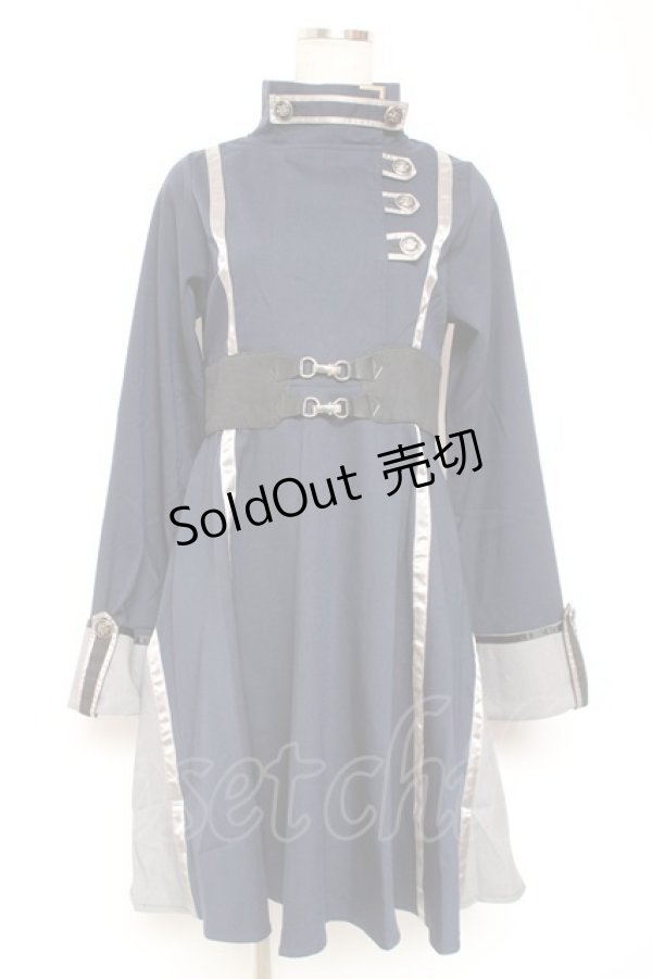 画像1: Favorite / 聖女ジャンヌダルクの騎士ワンピース M 紺 Y-26-01-09-115-LO-OP-SZ-ZY (1)