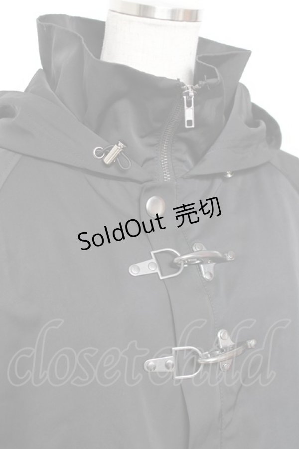 画像5: Deorart / ファイヤーマンバックルフード付マントコート M 黒 Y-26-01-09-116-PU-CO-SZ-ZY (5)