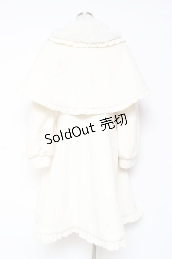 画像2: axes femme kawaii / ケープ付きロングコート M 生成り Y-26-01-09-120-AX-CO-SZ-ZY (2)