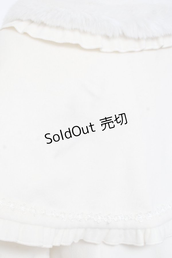 画像3: axes femme kawaii / ケープ付きロングコート M 生成り Y-26-01-09-120-AX-CO-SZ-ZY (3)