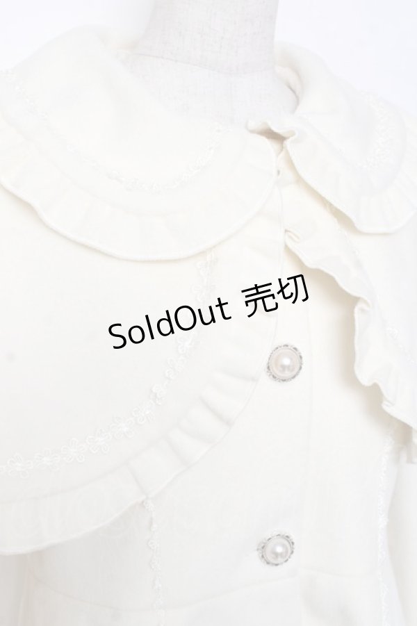 画像4: axes femme kawaii / ケープ付きロングコート M 生成り Y-26-01-09-120-AX-CO-SZ-ZY (4)