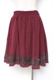 画像2: axes femme / スカラップレースフレアスカート  ワイン Y-26-01-09-126-AX-SK-SZ-ZY (2)
