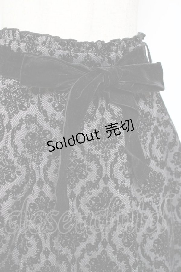 画像3: axes femme / 格子柄フロッキーptスカート M 黒 Y-26-01-09-128-AX-SK-SZ-ZS (3)