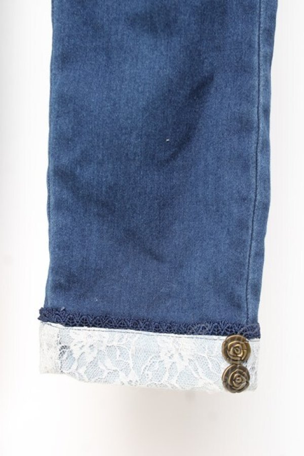 画像4: axes femme / エッフェル塔刺繍デニムパンツ M ウォッシュ Y-26-01-09-129-AX-PA-SZ-ZY (4)