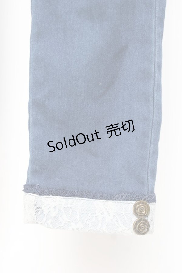 画像4: axes femme / エッフェル塔刺繍デニムパンツ M ウォッシュ Y-26-01-09-129-AX-PA-SZ-ZY (4)