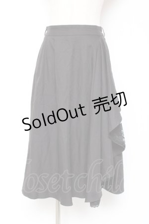画像: axes femme / レースフリルスカート M 黒 Y-26-01-09-131-AX-SK-SZ-ZY