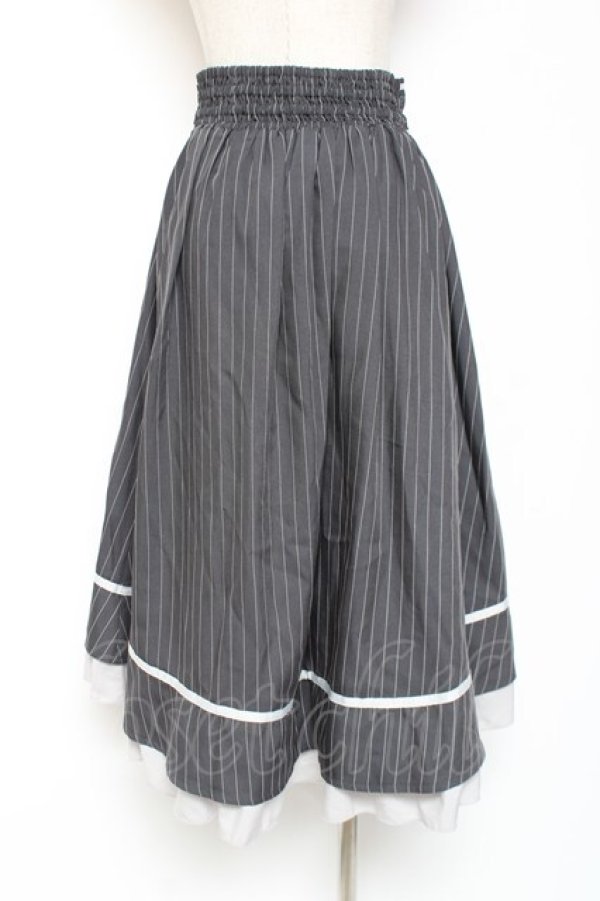 画像2: axes femme / ベルト風フィッシュテールスカート F グレー Y-26-01-09-132-AX-SK-SZ-ZY (2)