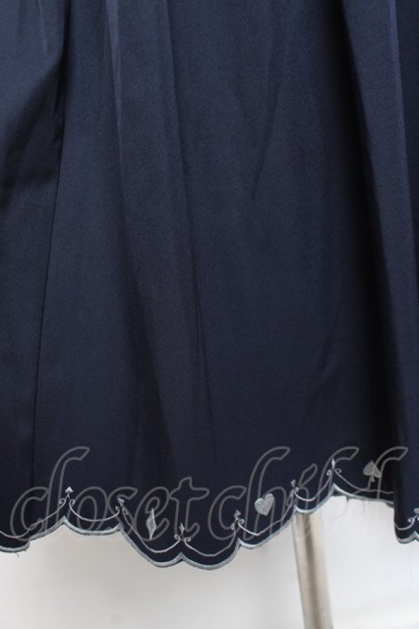 画像5: axes femme POETIQUE / トランプ刺繍サス付パンツ M 紺 Y-26-01-09-133-AX-PA-SZ-ZY (5)