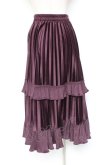 画像2: axes femme / フリルベロアスカート M 紫 Y-26-01-09-139-AX-SK-SZ-ZY (2)