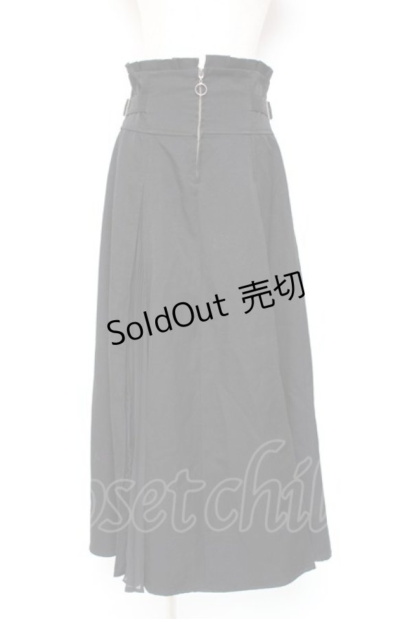 画像1: axes femme / センタージップロングスカート M 黒 Y-26-01-09-141-AX-SK-SZ-ZY (1)