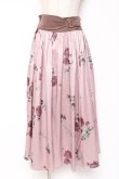 画像1: axes femme / ローズ柄ロングスカート Ｍ ピンク Y-26-01-09-145-AX-SK-SZ-ZY (1)