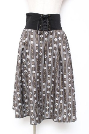 画像: axes femme POETIQUE / レースアップキャンディスカート M 黒 Y-26-01-09-147-AX-SK-SZ-ZY