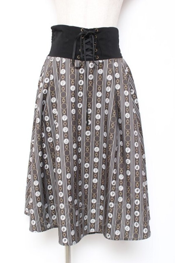 画像1: axes femme POETIQUE / レースアップキャンディスカート M 黒 Y-26-01-09-147-AX-SK-SZ-ZY (1)