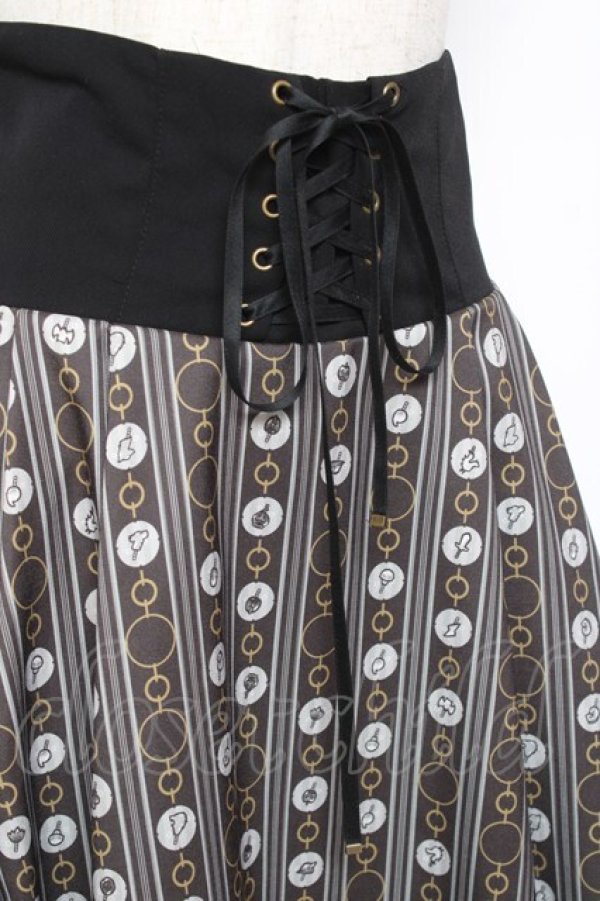 画像3: axes femme POETIQUE / レースアップキャンディスカート M 黒 Y-26-01-09-147-AX-SK-SZ-ZY (3)