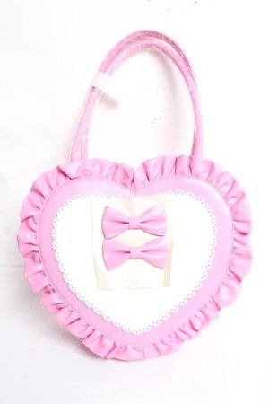 画像: Chalmiere / 推し活ハートミディバッグ  濃ピンク Y-26-01-09-019-LO-BG-SZ-ZY