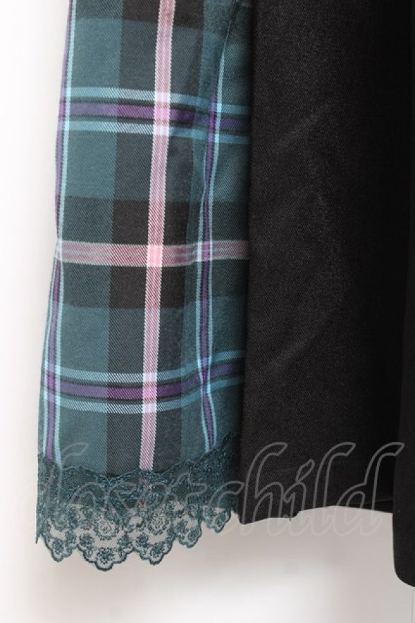 画像4: axes femme / チェック切替ワイドパンツ L 黒 Y-26-01-09-157-AX-PA-SZ-ZY (4)