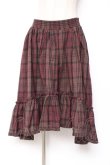 画像1: axes femme / チェック柄ミディスカート M ワイン Y-26-01-09-159-AX-SK-SZ-ZY (1)
