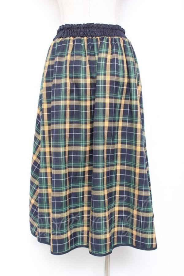 画像2: axes femme POETIQUE / リボンベルトデザインスカート M 紺 Y-26-01-09-161-AX-SK-SZ-ZY (2)