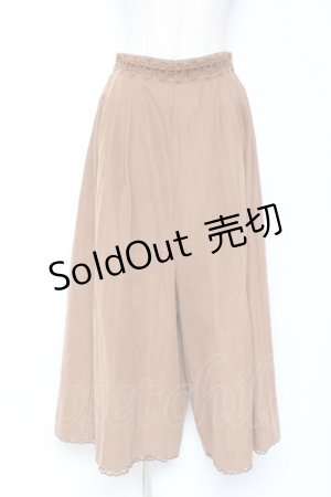 画像: axes femme / スエード調ワイドパンツ M キャメル Y-26-01-09-162-AX-PA-SZ-ZI