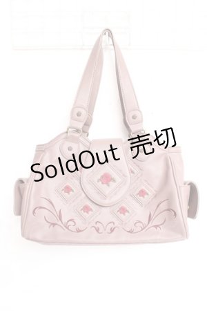 画像: axes femme / バラパッチワークバッグ  ピンク Y-26-01-09-021-AX-BG-SZ-ZY