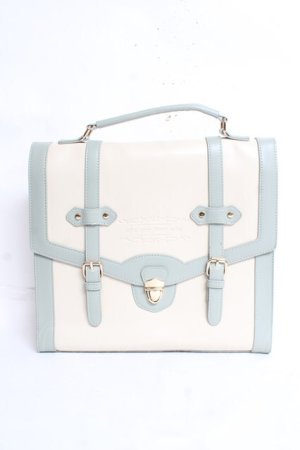 画像: axes femme / ベルトデザイン配色サッチェル F 生成り Y-26-01-09-022-AX-BG-SZ-ZY