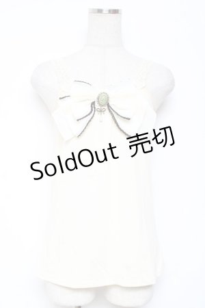 画像: axes femme / カメオリボンキャミソール M 生成り Y-26-01-09-026-AX-TO-SZ-ZY