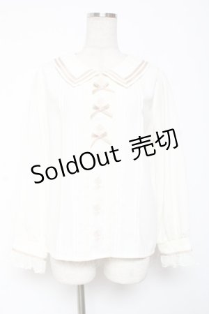 画像: axes femme POETIQUE / ローズプチリボンブラウス M 生成り Y-26-01-09-028-AX-TO-SZ-ZS