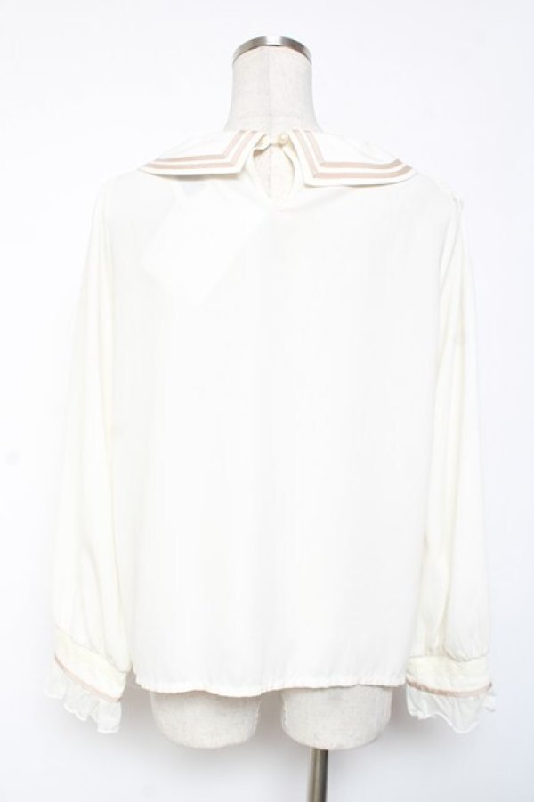 画像2: axes femme POETIQUE / ローズプチリボンブラウス M 生成り Y-26-01-09-028-AX-TO-SZ-ZY (2)