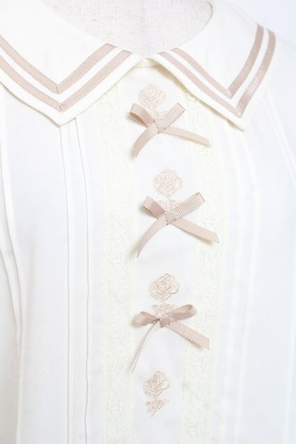 画像4: axes femme POETIQUE / ローズプチリボンブラウス M 生成り Y-26-01-09-028-AX-TO-SZ-ZY (4)